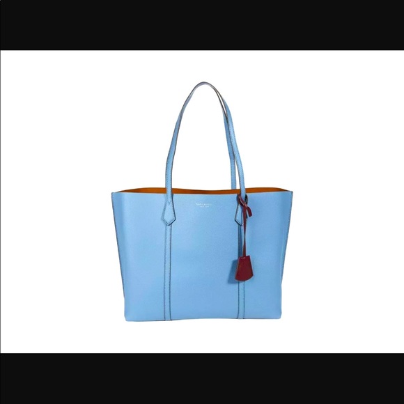 tory burch perry tote blue yonder